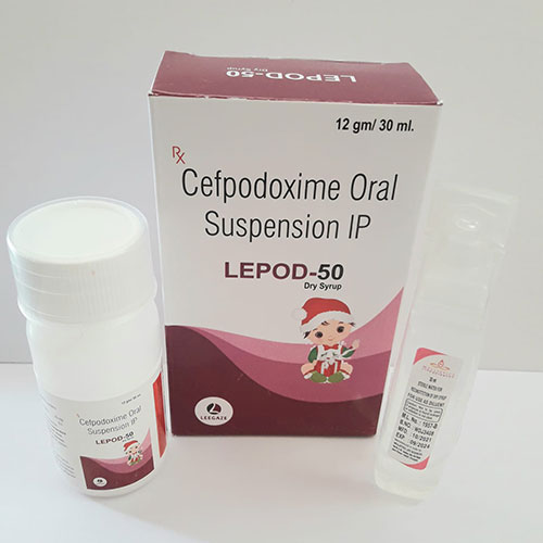 Product Name: Lepod 50, Compositions of Lepod 50 are Cefpodoxime Oral - Leegaze Pharmaceuticals Private Limited