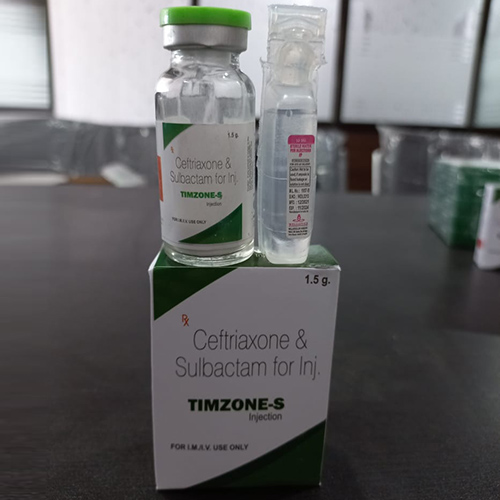 Product Name: TIMZONE S, Compositions of are Ceftriaxone & Sulbactam for Inj. - Timbre Healthcare