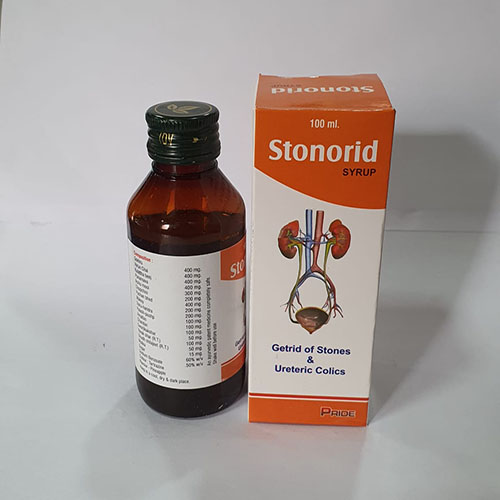 Product Name: Stonorid, Compositions of Stonorid are Getrid of Stones & Ureteric Colics - Pride Pharma