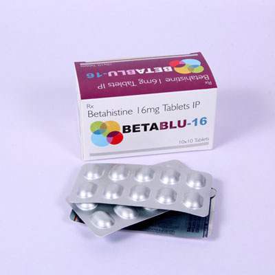 Product Name: Betablu 16, Compositions of Betablu 16 are Betahistine 16mg Tablets IP - Bluewaterresearch