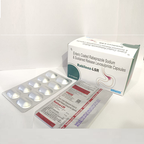 Product Name: RABILEEZ LSR, Compositions of RABILEEZ LSR are Enteric Coated Rabeprazole Sodium & Sustained Release Levosulpiride Capsules  - Bluepipes Healthcare