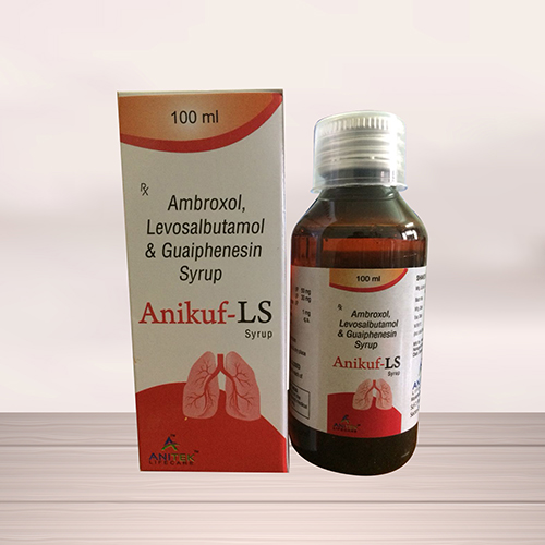 Product Name: Anikuf LS, Compositions of Anikuf LS are Ambroxol, Levosalbutamol & Guaiphensin Syrup - Anitek LifeCare