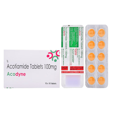 Product Name: ACODYNE, Compositions of ACODYNE are Acotiamide Tablets 100mg - Cista Medicorp
