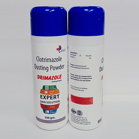 Product Name: Drimazole, Compositions of Drimazole are Clotrimazole Dusting Powder - Ronish Bioceuticals