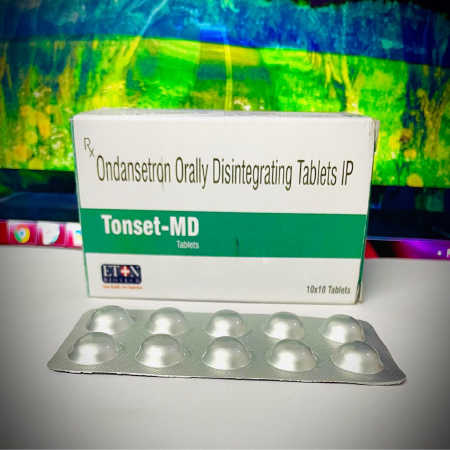Product Name: Tonset MD, Compositions of Tonset MD are Ondansetron Orally Disintegrating Tablets IP - Eton Biotech Private Limited