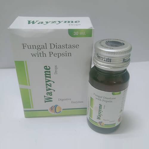 Product Name: Wayzyme, Compositions of Wayzyme are Fungal Diastase with Pepsin  - Macro Labs Pvt Ltd