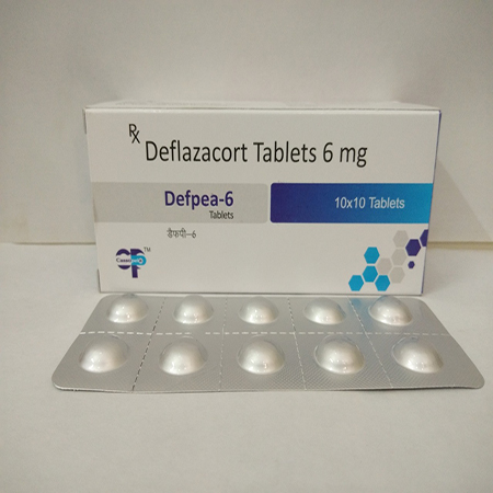 Product Name: Defpea 6, Compositions of Defpea 6 are Deflazacort Tablet - Cassopeia Pharmaceutical Pvt Ltd