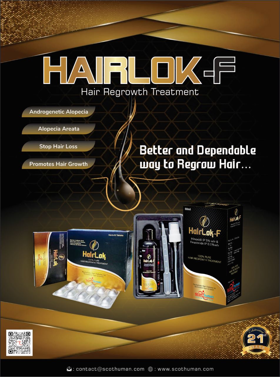 Product Name: Hairlock  F, Compositions of Hair Growth Treatment are Hair Growth Treatment - Pharma Drugs and Chemicals