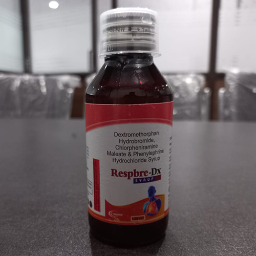 Product Name: Respbre Dx, Compositions of Respbre Dx are Dextromethorphan Hydrobromide,Chlorpheniramine Maleate & Phenylephrine Hydrochloride Syrup - Timbre Healthcare