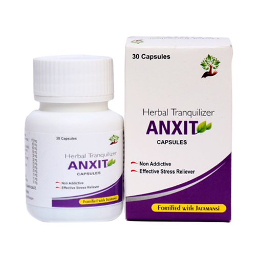 Product Name: Anxit, Compositions of Anxit are Herbal Tranquilizer - Servocare Lifesciences