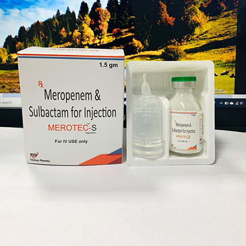 Product Name: MEROTE S, Compositions of MEROTE S are Meropenem & Sulbactam for Injection - Tecnex Pharma