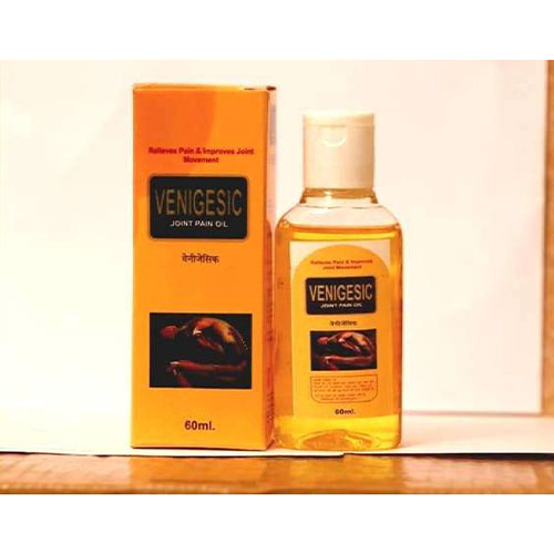 Product Name: Venigesic, Compositions of Venigesic are JOINTS & BODY PAIN OIL - Venix Global Care Private Limited