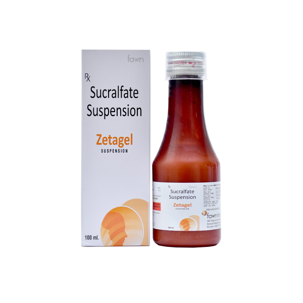 Product Name: ZETAGEL, Compositions of Sucralfate 1000 mg. are Sucralfate 1000 mg. - Fawn Incorporation