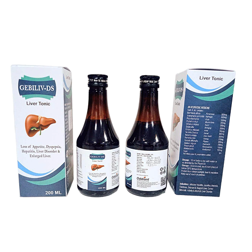 Product Name: Gebiliv DS, Compositions of Gebiliv DS are Loss of Appetite, Dyspepsia, Hepatitis, Liver Disorder & Enlarged Liver - Oddiant Formulations