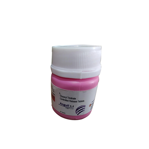 Product Name: ANGUIL 6.4, Compositions of ANGUIL 6.4 are Nitroglycerin Sustained Release 2.6mg - Fawn Incorporation