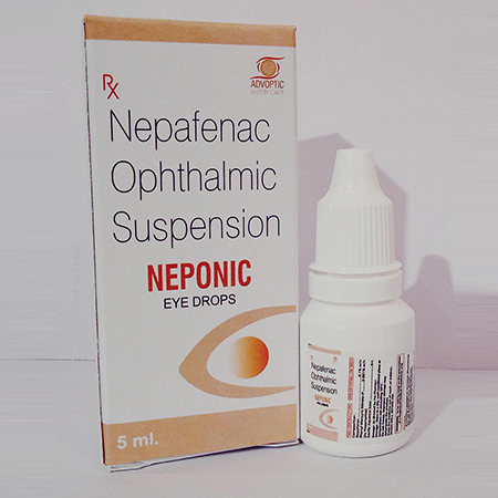 Product Name: Neponic , Compositions of Neponic  are Nepafenac Ophthalmic Suspension - Ronish Bioceuticals