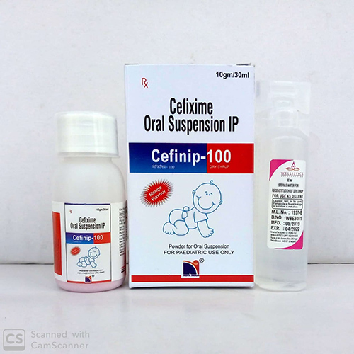 Product Name: Cefinip 100 Dry Syrup, Compositions of Cefinip 100 Dry Syrup are Cefixime Oral Suspension IP - Nova Indus Pharmaceuticals