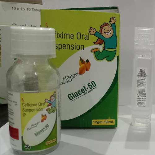 Product Name: Glacef 50, Compositions of Glacef 50 are  - Maygriss Healthcare Pvt Ltd