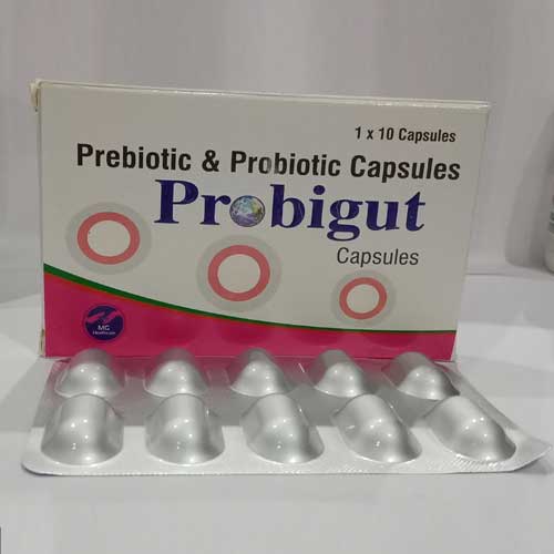 Product Name: Probigut Capsules, Compositions of Probigut Capsules are  - Maygriss Healthcare Pvt Ltd